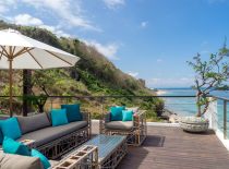 Villa Grand Cliff Nusa Dua, Espace de vie extérieur avec vue